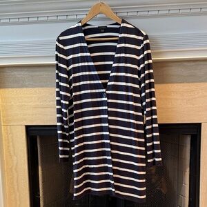 J. Jill Navy and White Striped Sweater